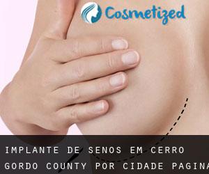 Implante de Senos em Cerro Gordo County por cidade - página 1